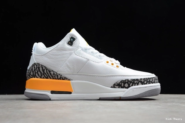 Kicked Out Shoe Store CK9246-108 AIR JORDAN (W) ORANGE 3 LASER RETRO 0723